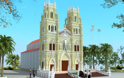 THIẾT KẾ, QUY HOẠCH NHÀ THỜ TRÀ VY