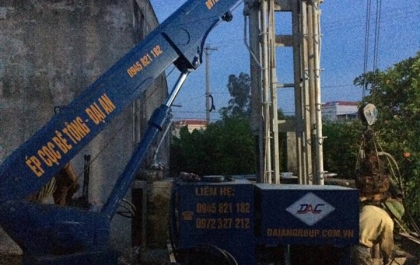 ÉP CỌC BÊ TÔNG MR TIẾN - MỸ LỘC - KIẾN TRÚC ĐẠI AN NAM ĐỊNH