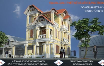 MÂU BIỆT THỰ PHÁP ĐẸP - NHÀ ANH DÂN
