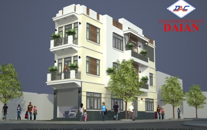 MẪU NHÀ PHỐ 3 TẦNG ĐẸP - KIẾN TRÚC ĐẠI AN - NAM ĐỊNH
