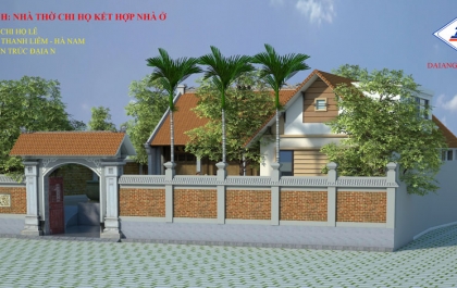 MẪU NHÀ THỜ HỌ - KIẾN TRÚC ĐẠI AN 